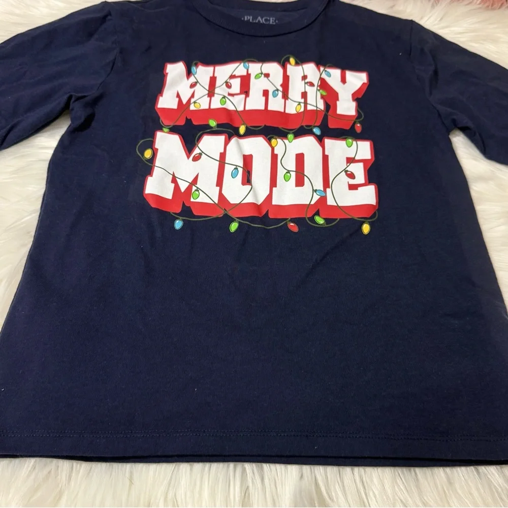 The Children’s Place Holiday Graphic Long Sleeve Shirt - Youth Size M (7/8)